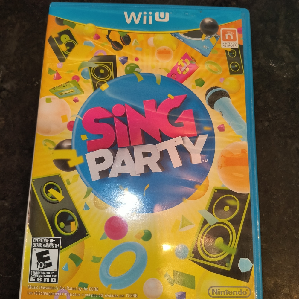 Wii U Sing Party Game - Vibrant Yellow and Blue